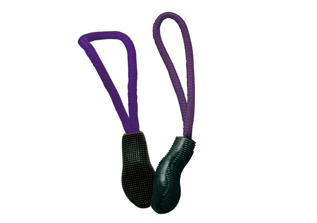 Accessories: Zip puller set + purple