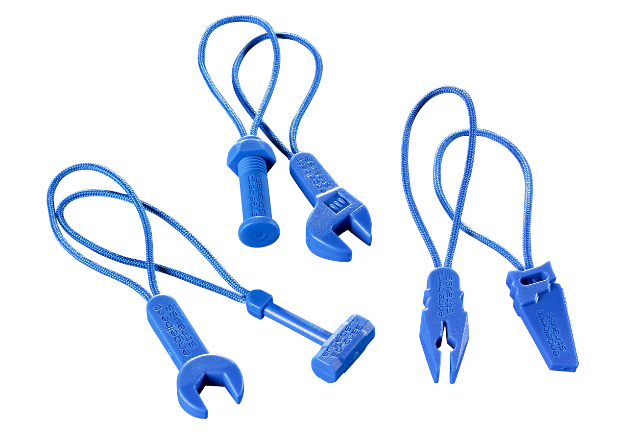 Accessories: Zip puller set e.s.motion 2020 + gentian blue