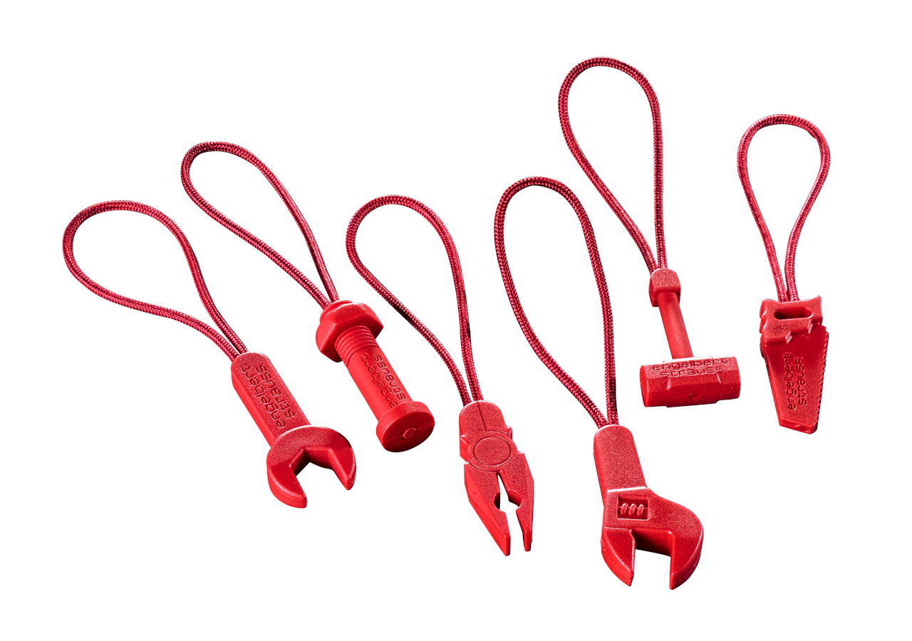Accessories: Zip puller set e.s.motion 2020 + fiery red