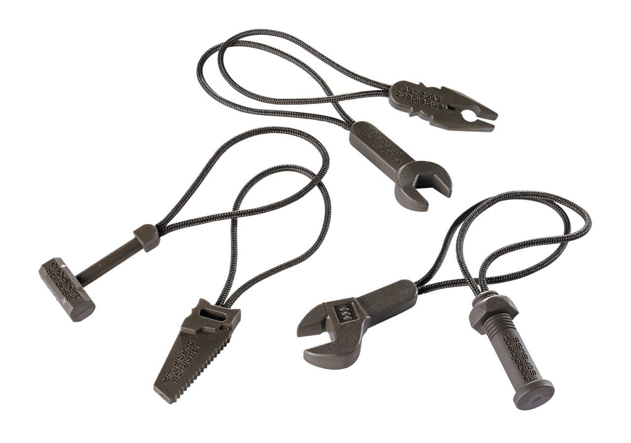 Accessories: Zip puller set e.s.motion 2020 + chestnut