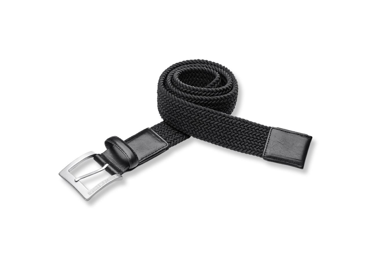 Accessories: e.s. men's belt stretch + black