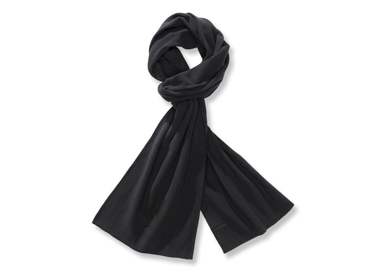 Cold: e.s. FIBERTWIN® microfleece scarf + black