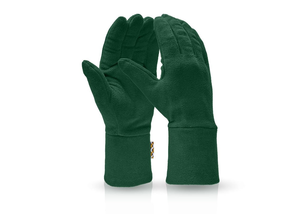 Kyla: e.s. FIBERTWIN® microfleece handskar + grön