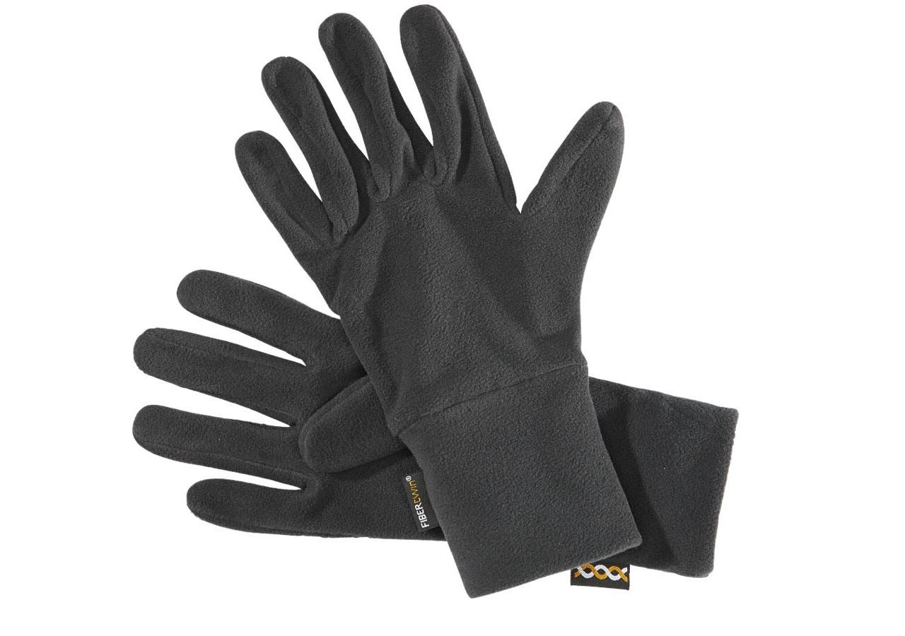 Accessories: e.s. FIBERTWIN® microfleece gloves + black