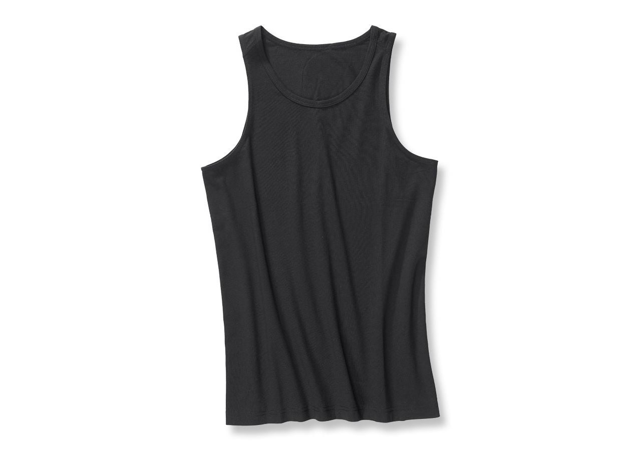 Underkläder |  Underställ: e.s. cotton stretch tank-tröja + svart