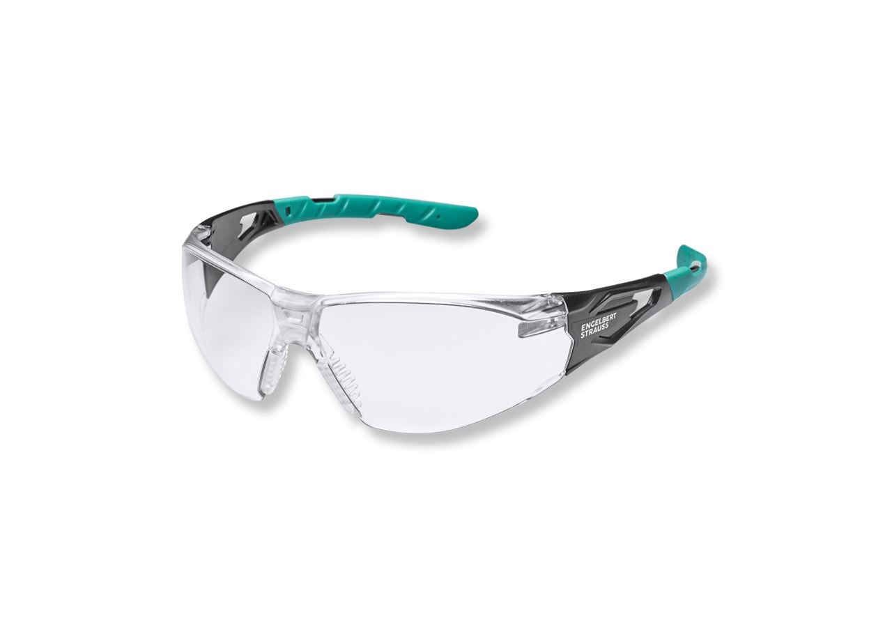 Safety Glasses: e.s. Ladies' safety glasses Wise + clear-transparent/turquoise
