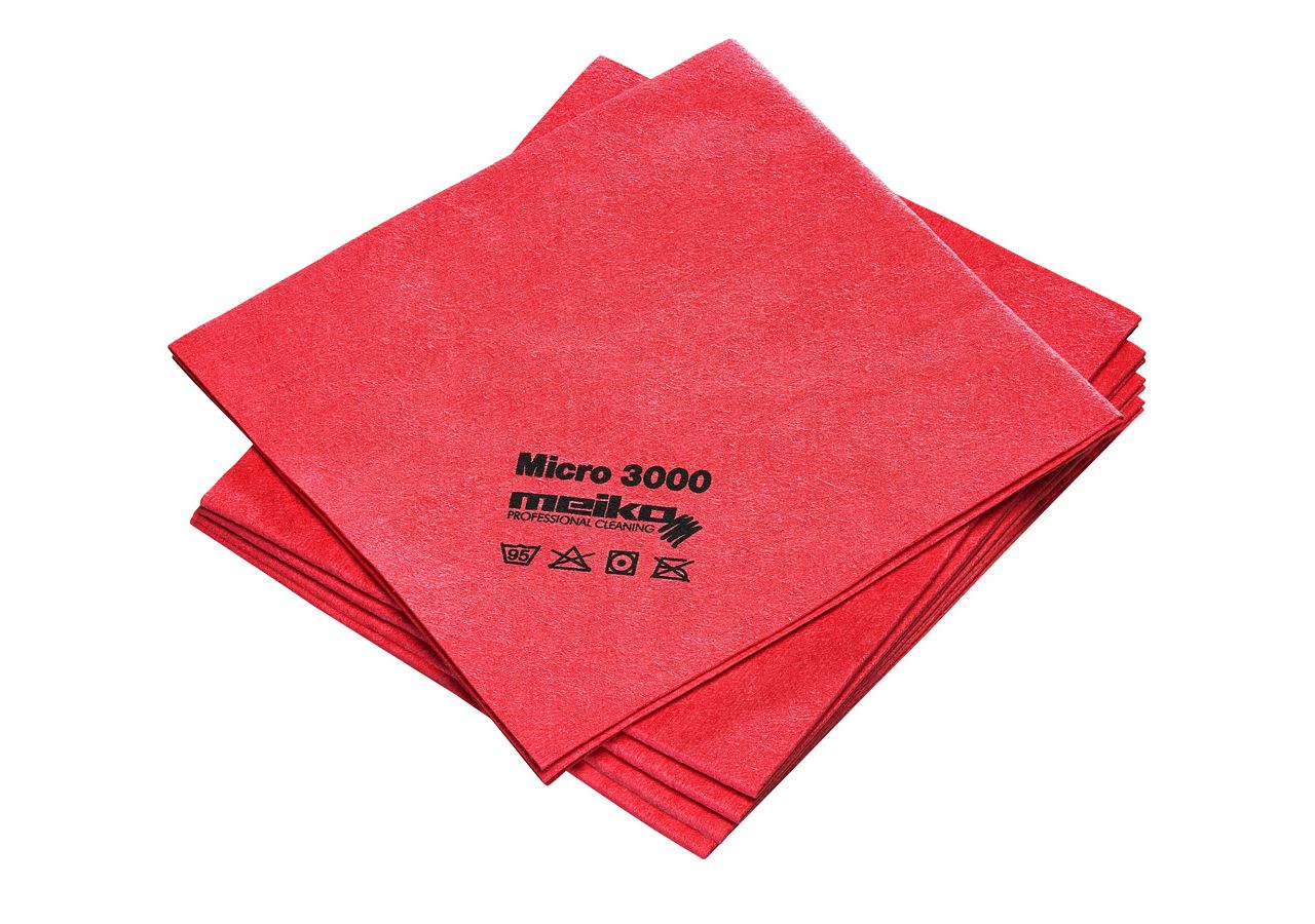 Cloths: Microfibre cloths MICRO 3000 + red