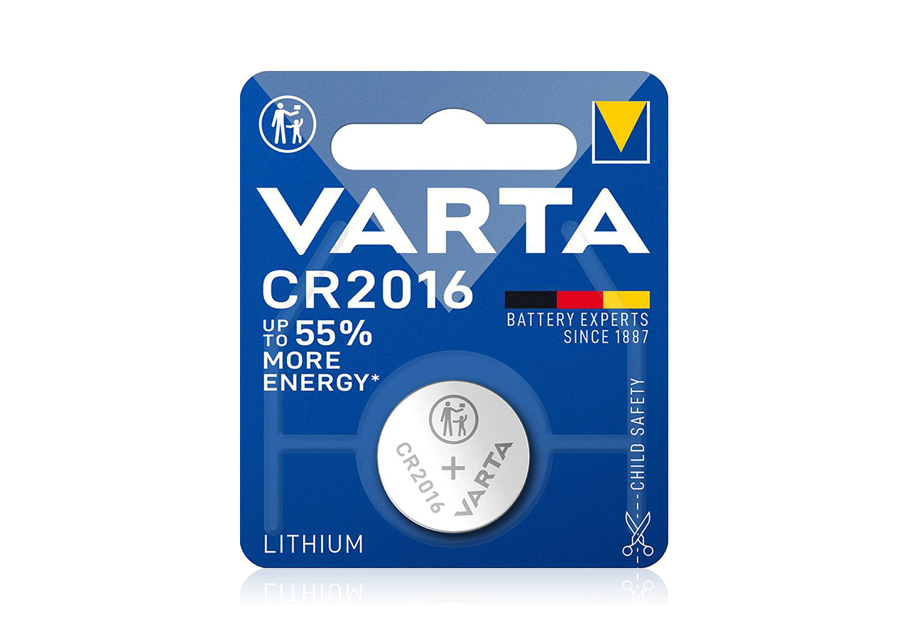 Elektronik: VARTA knappbatterier CR2016