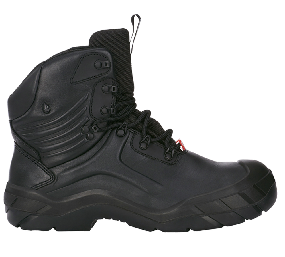 Roofer / Crafts_Footwear: e.s. S3 Safety boots Apodis mid + black