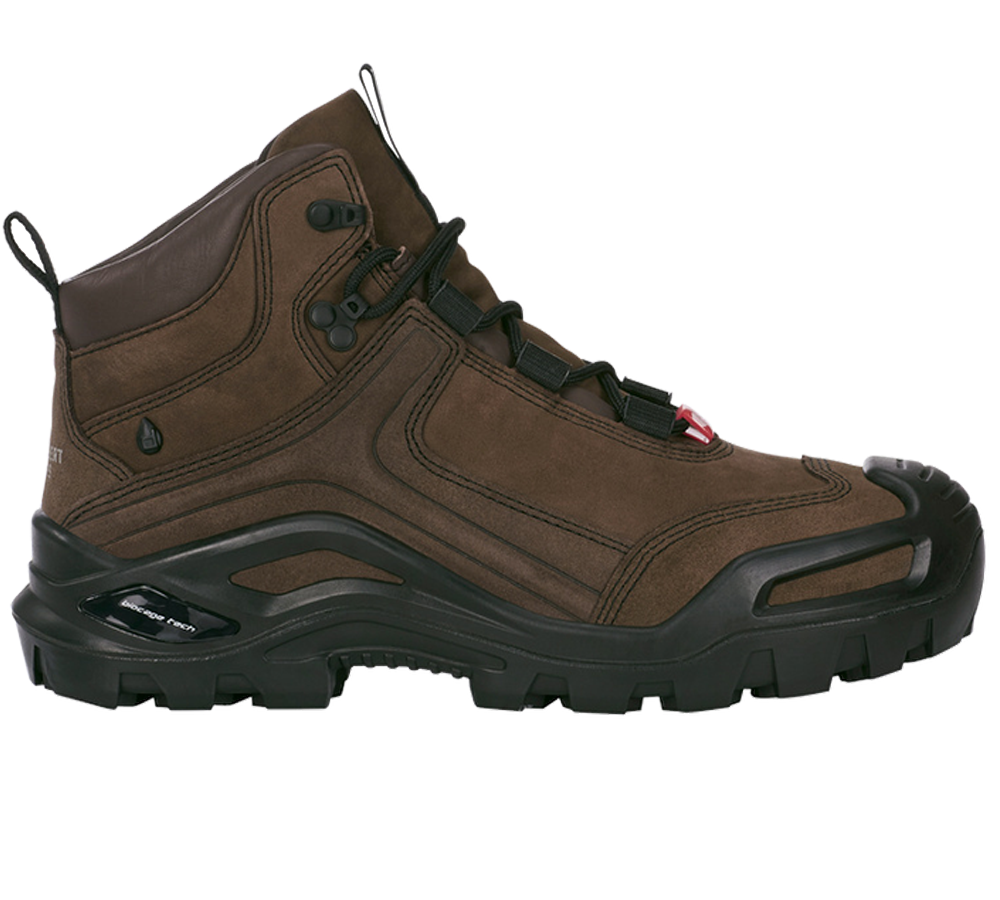Roofer / Crafts_Footwear: e.s. S3 Safety boots Nembus mid + bark
