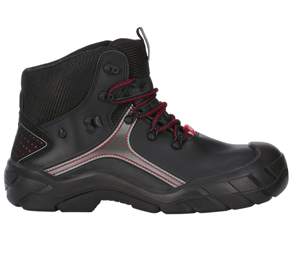 Roofer / Crafts_Footwear: e.s. S3 Safety shoes Avior + black/red