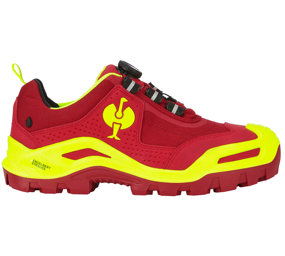 S3: S3 Safety shoes e.s. Kastra II low + red/high-vis yellow