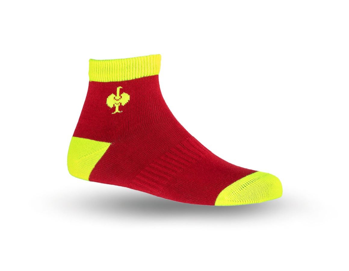 Accessories: e.s. Allround socks Classic light/mid, children's + fiery red/high-vis yellow