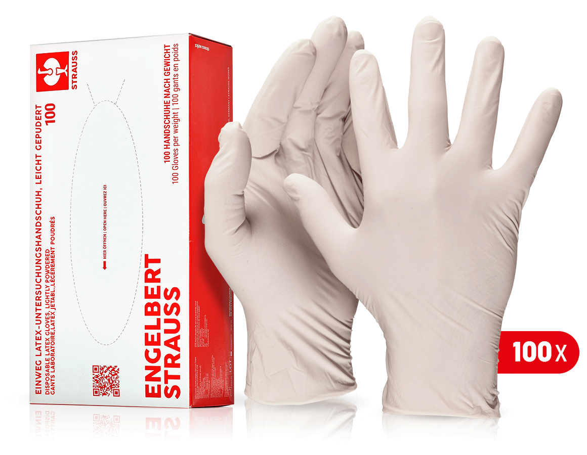 Disposable Gloves: Disposable latex gloves, lightly powdered