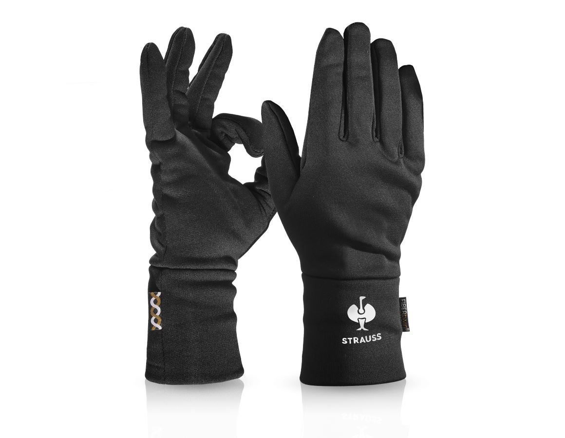 Cold: e.s. FIBERTWIN® thermo-stretch gloves + black