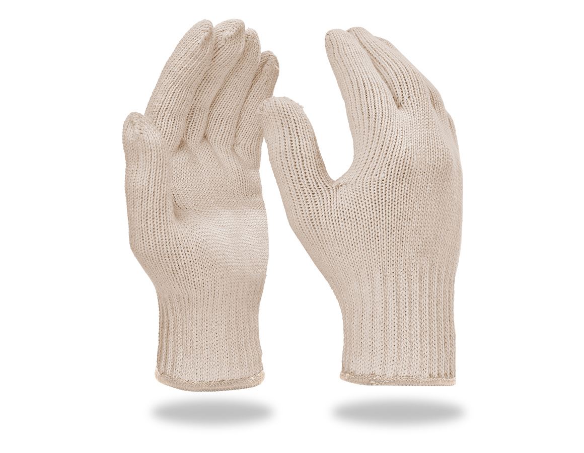 Textil: Stickade handskar, 12-pack + vit