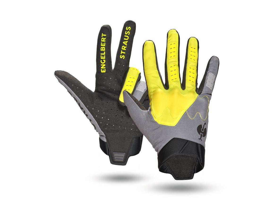 Teman: Handskar e.s.trail, light + acidgul/basaltgrå/svart