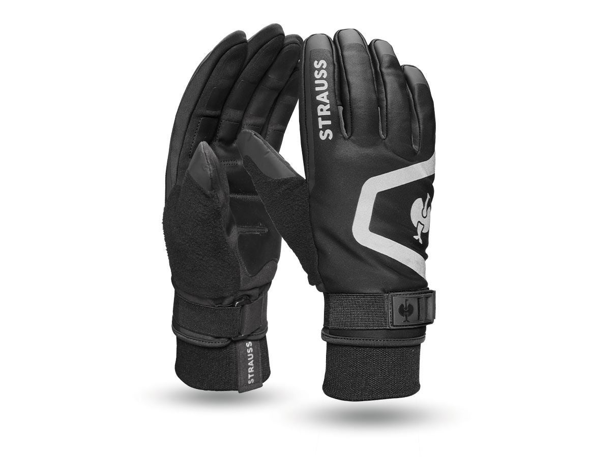 Teman: Handskar e.s.trail winter + svart/basaltgrå