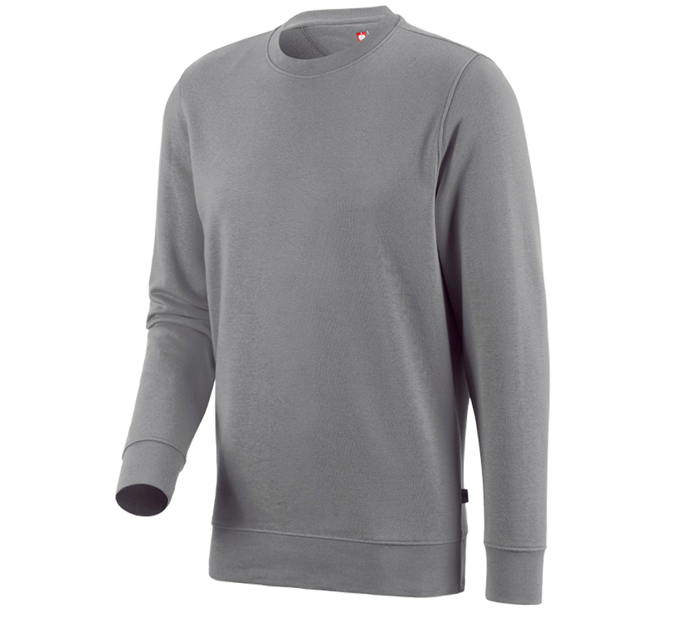 Överdelar: e.s. Sweatshirt poly cotton + platina