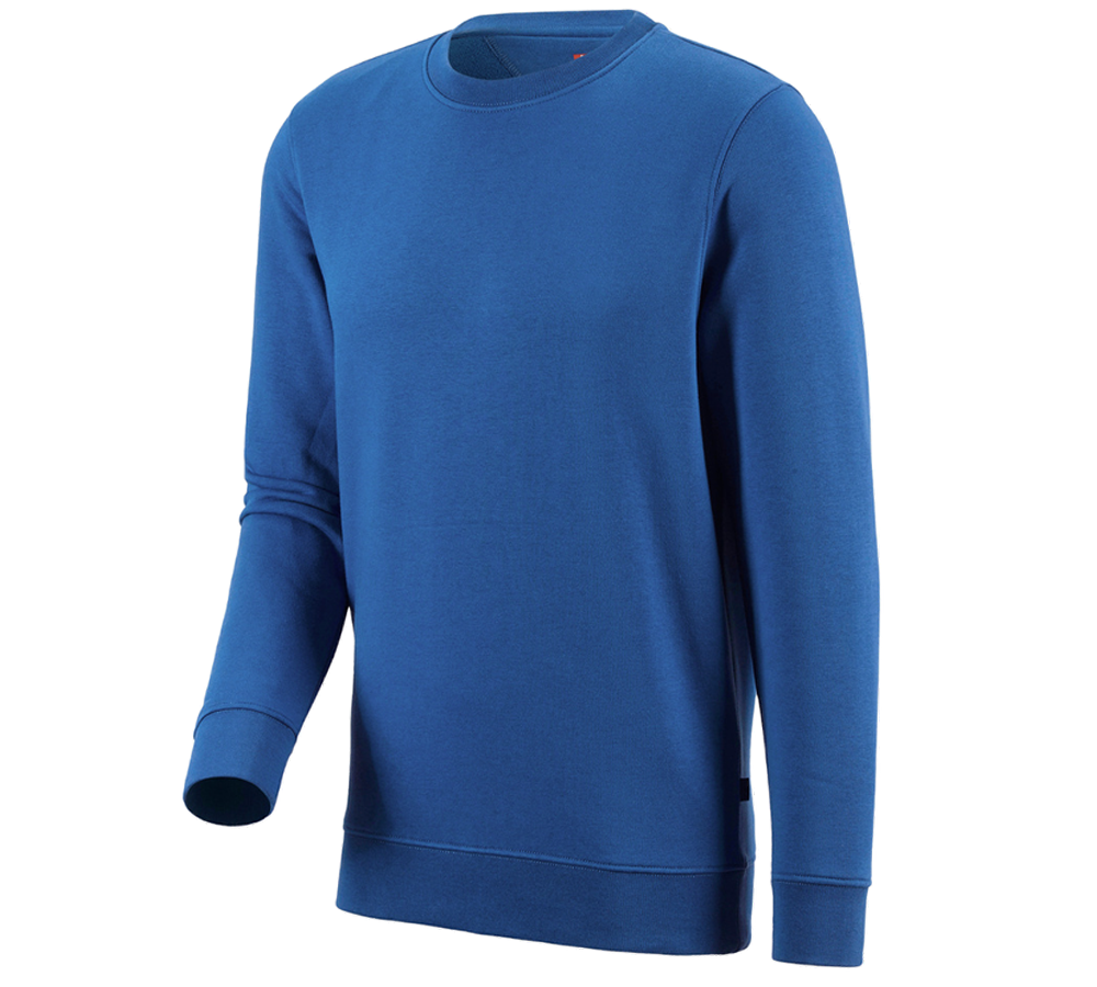 Överdelar: e.s. Sweatshirt poly cotton + gentianablå