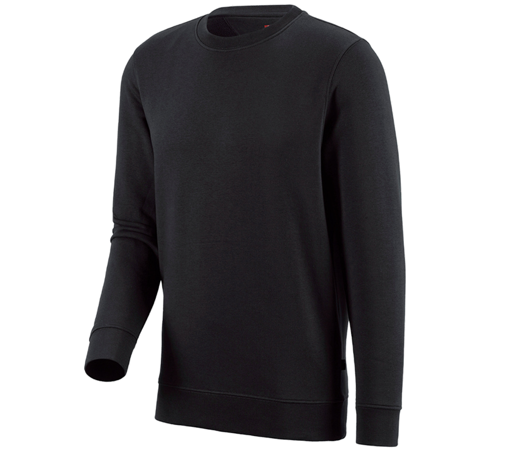 Snickare: e.s. Sweatshirt poly cotton + svart