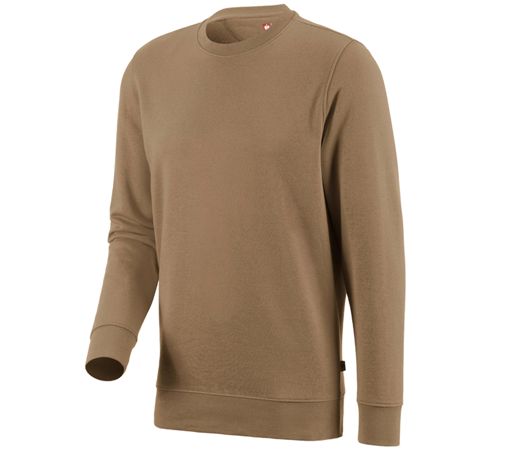 Snickare: e.s. Sweatshirt poly cotton + khaki