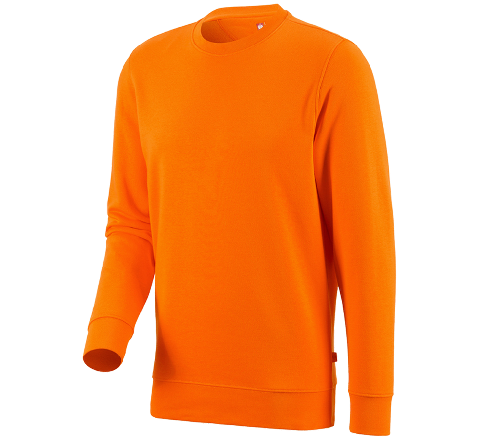 Snickare: e.s. Sweatshirt poly cotton + orange