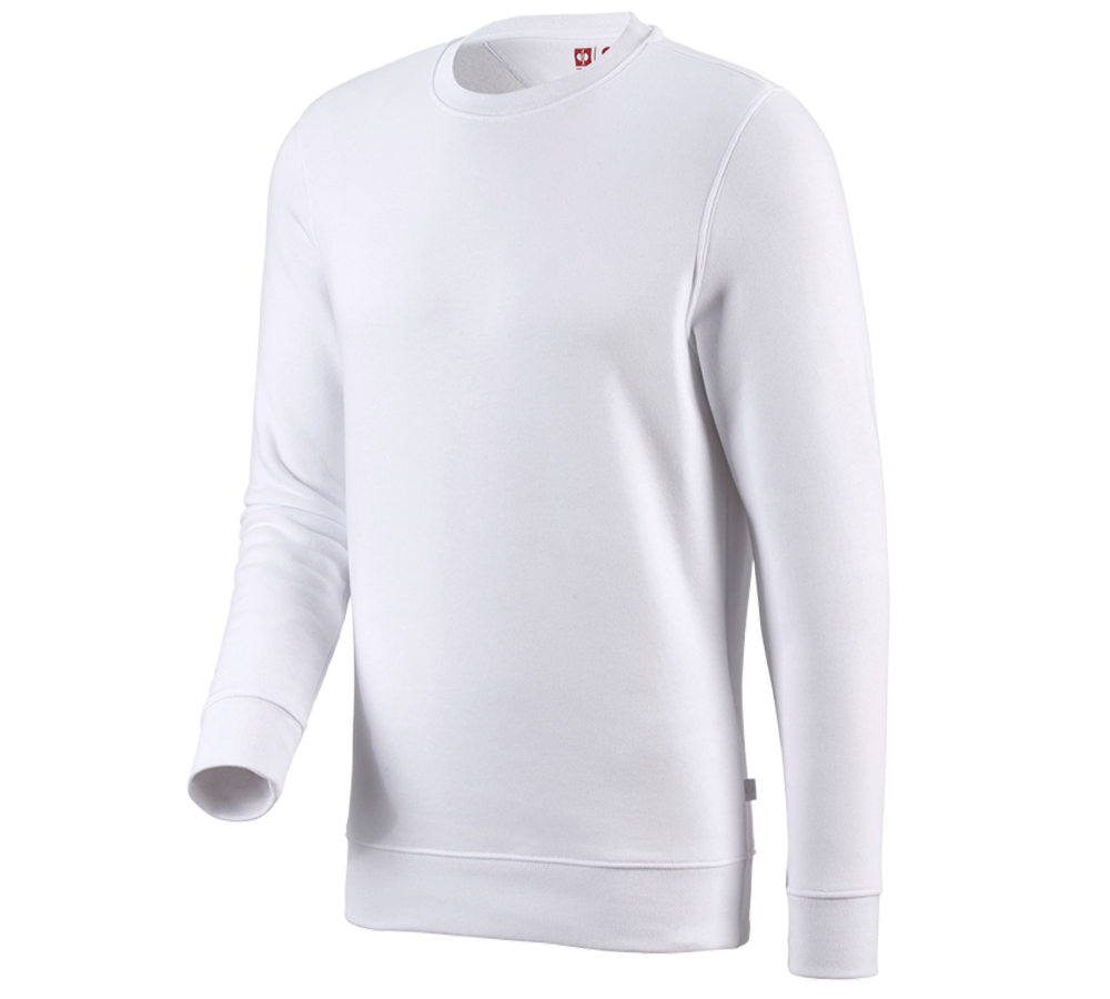 Gardening / Forestry / Farming: e.s. Sweatshirt poly cotton + white
