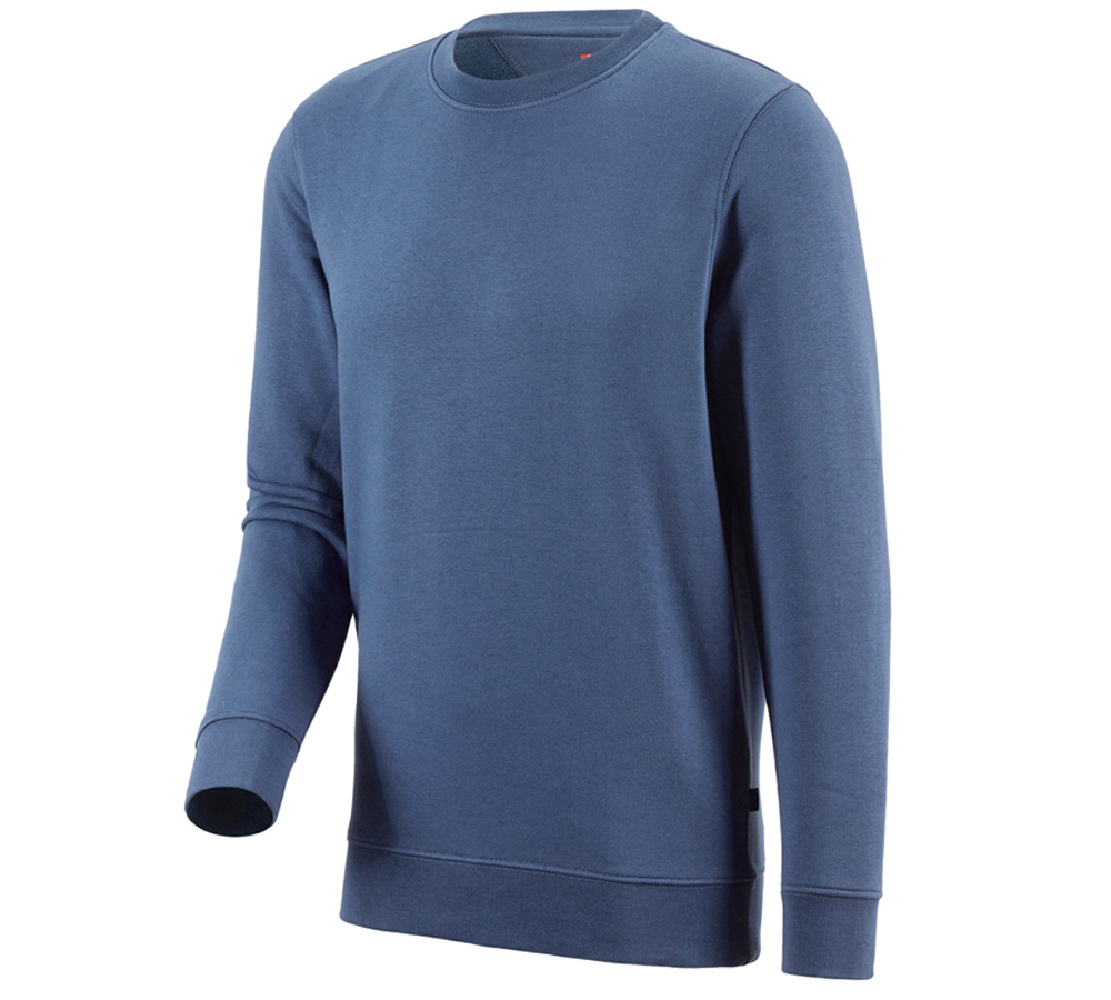 Överdelar: e.s. Sweatshirt poly cotton + kobolt