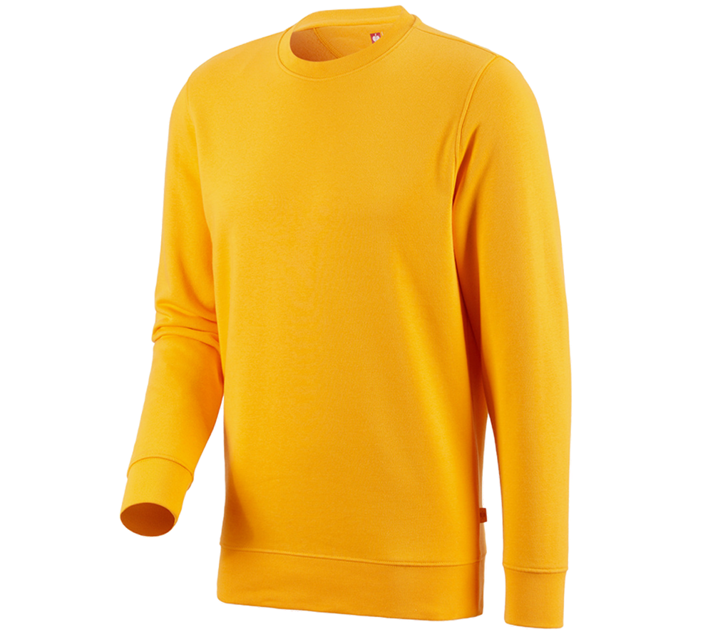 Snickare: e.s. Sweatshirt poly cotton + gul