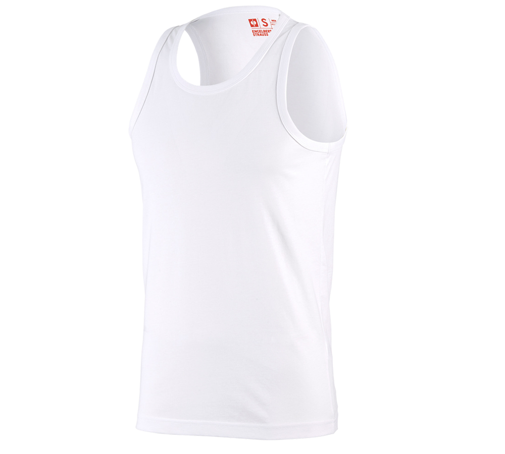 Överdelar: e.s. Athletic-Shirt cotton + vit