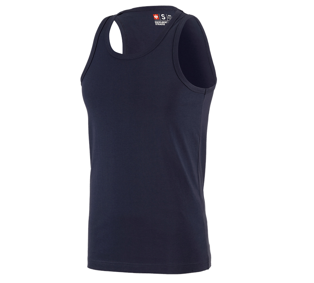 Överdelar: e.s. Athletic-Shirt cotton + mörkblå