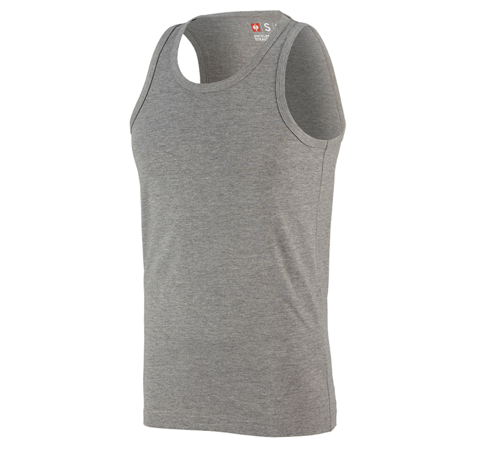 Överdelar: e.s. Athletic-Shirt cotton + gråmelerad