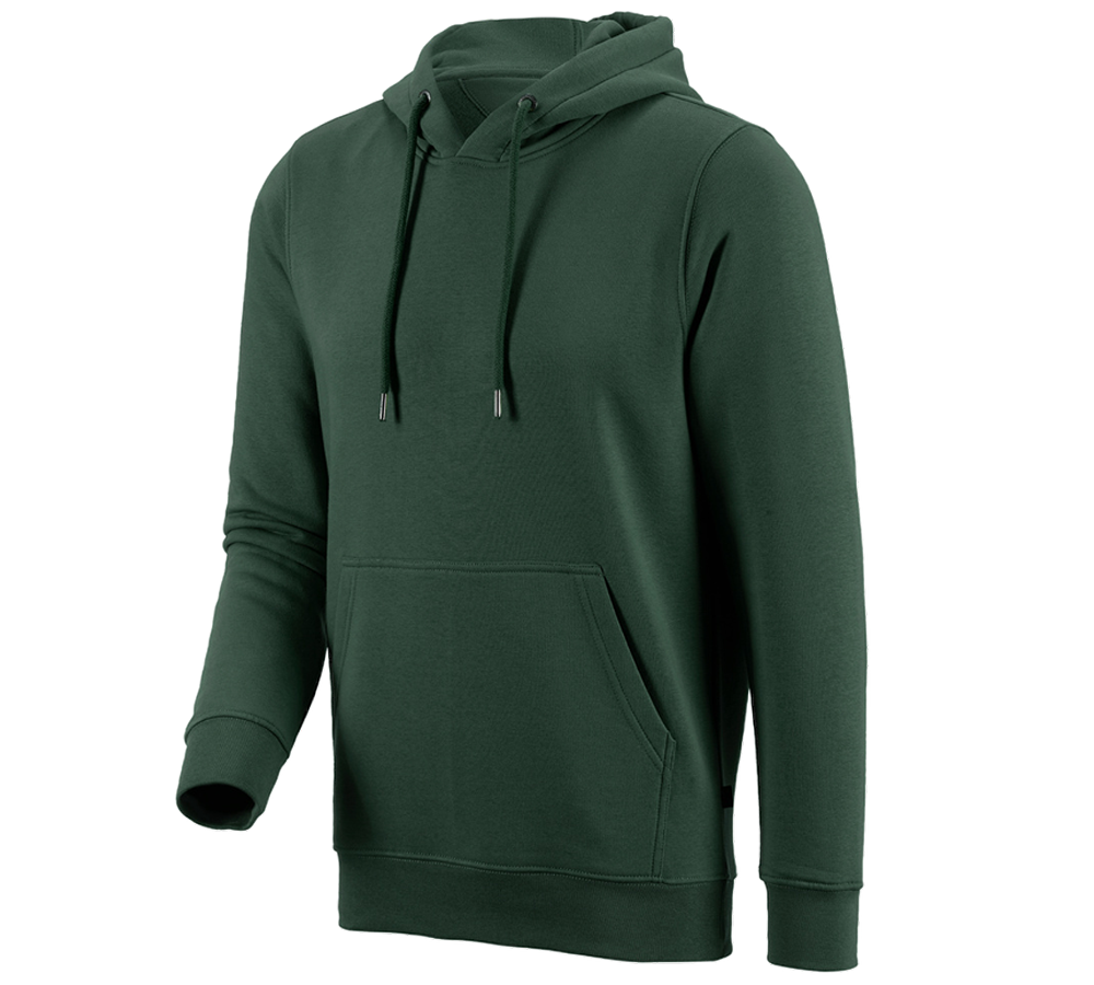 Teman: e.s. Hoody-Sweatshirt poly cotton + grön