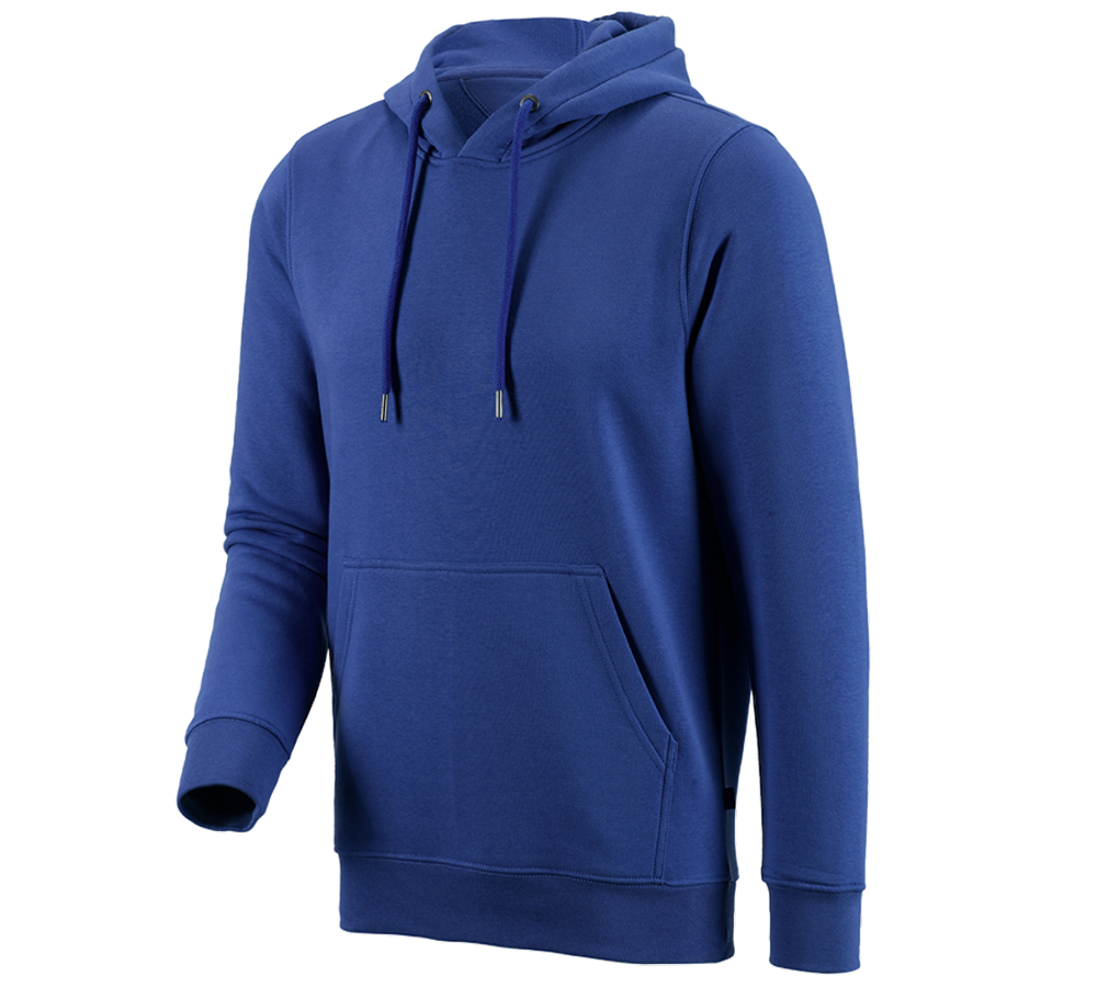 Överdelar: e.s. Hoody-Sweatshirt poly cotton + kornblå
