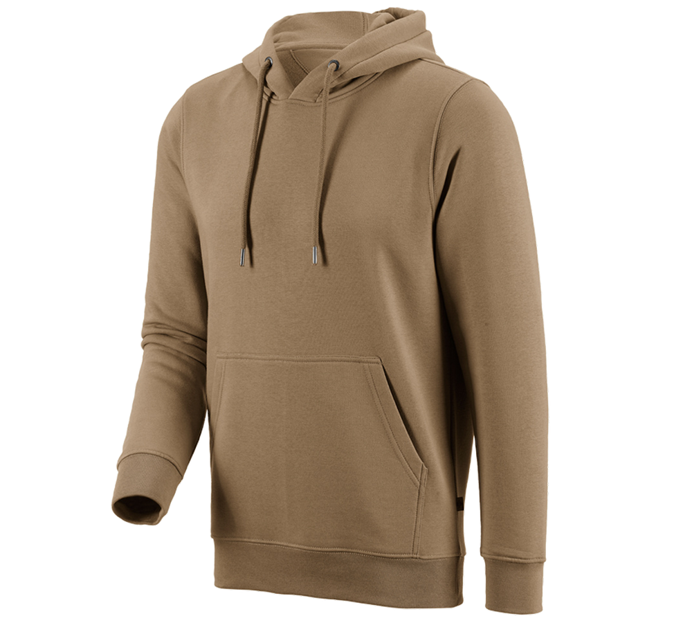 Snickare: e.s. Hoody-Sweatshirt poly cotton + khaki