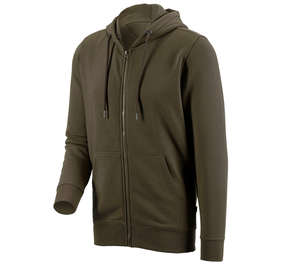 Plumbers / Installers: e.s. Hoody sweatjacket poly cotton + olive