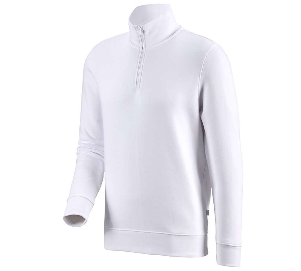 Snickare: e.s. ZIP-Sweatshirt poly cotton + vit