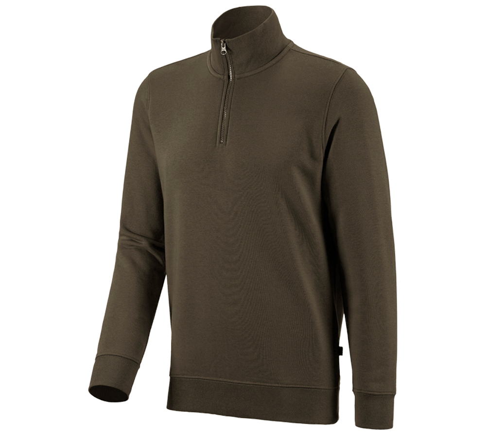 Joiners / Carpenters: e.s. ZIP-sweatshirt poly cotton + olive