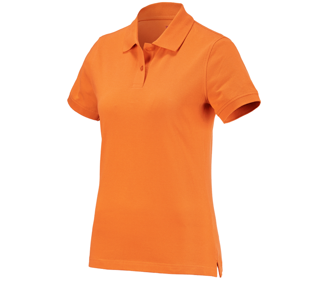 Teman: e.s. Polo-Shirt cotton, dam + orange