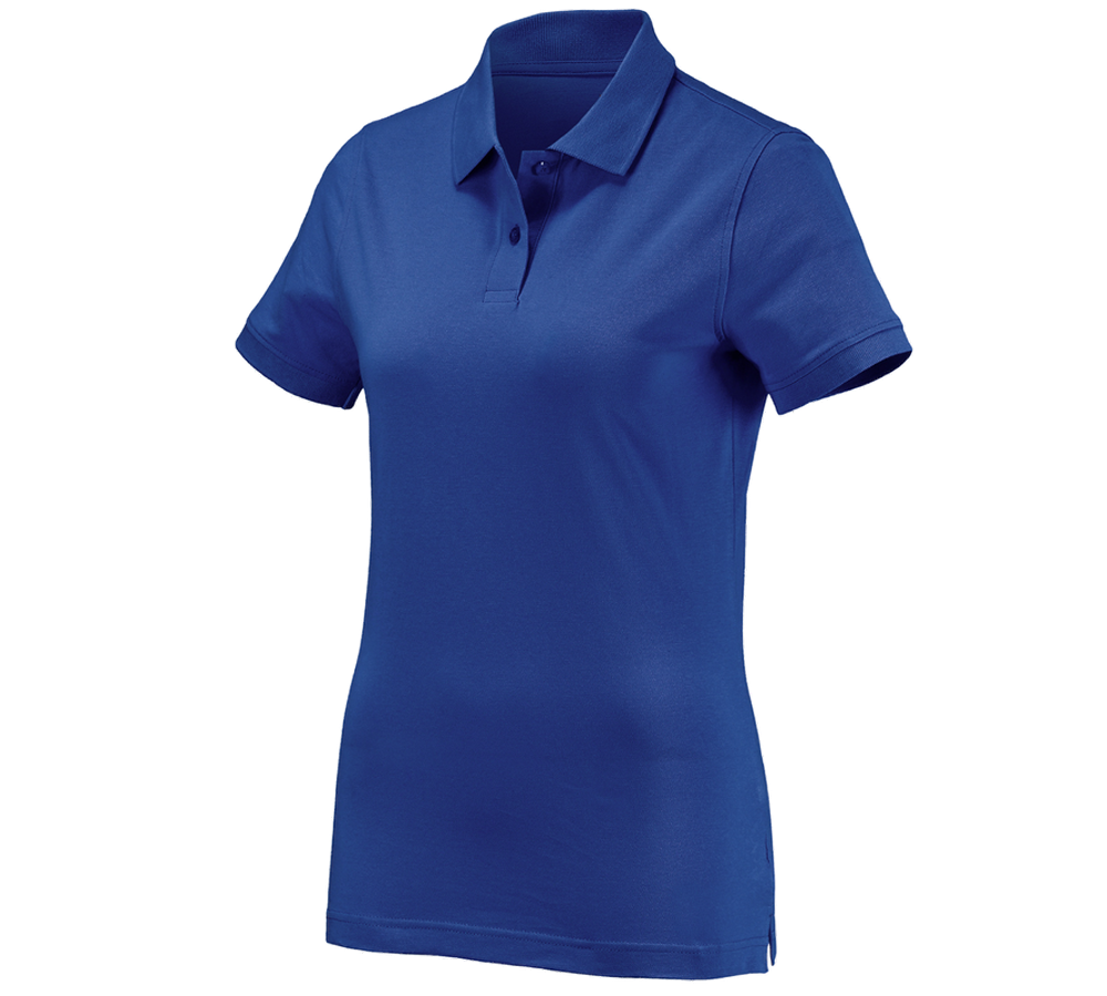 Överdelar: e.s. Polo-Shirt cotton, dam + kornblå
