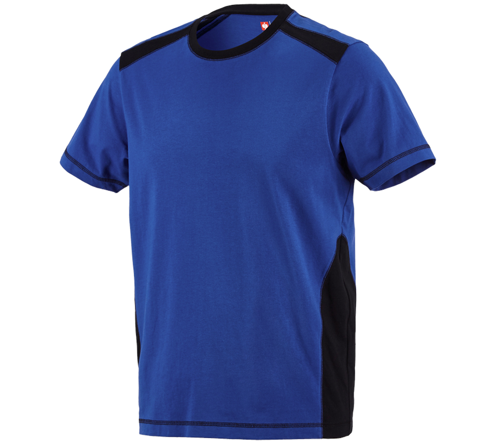 Teman: T-Shirt cotton e.s.active + kornblå/svart