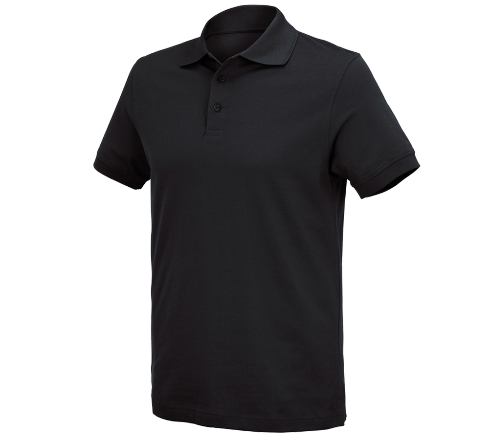 Gardening / Forestry / Farming: e.s. Polo shirt cotton Deluxe + black