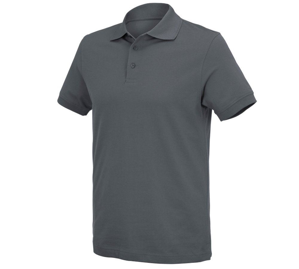 Gardening / Forestry / Farming: e.s. Polo shirt cotton Deluxe + anthracite