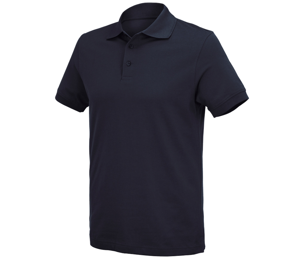 Överdelar: e.s. Polo-Shirt cotton Deluxe + mörkblå