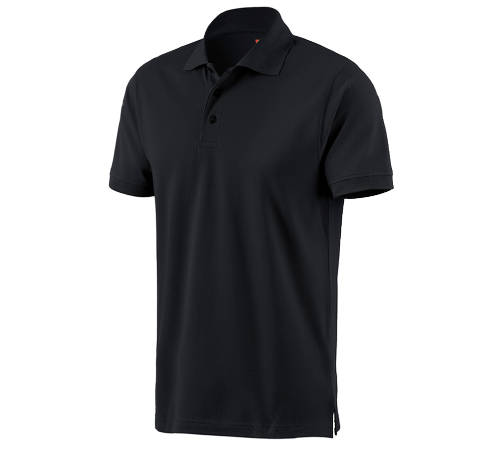 Snickare: e.s. Polo-Shirt cotton + svart