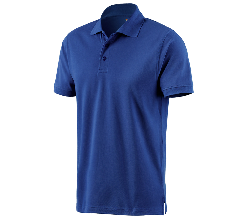 Snickare: e.s. Polo-Shirt cotton + kornblå