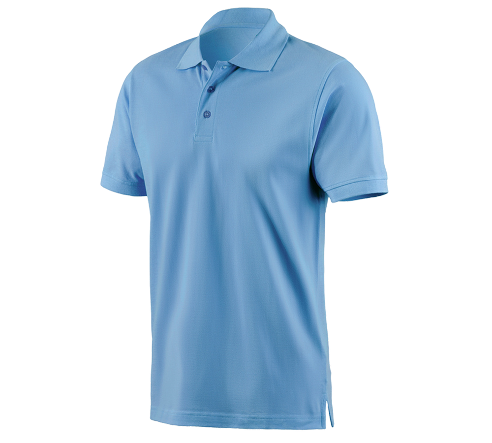 Snickare: e.s. Polo-Shirt cotton + azurblå