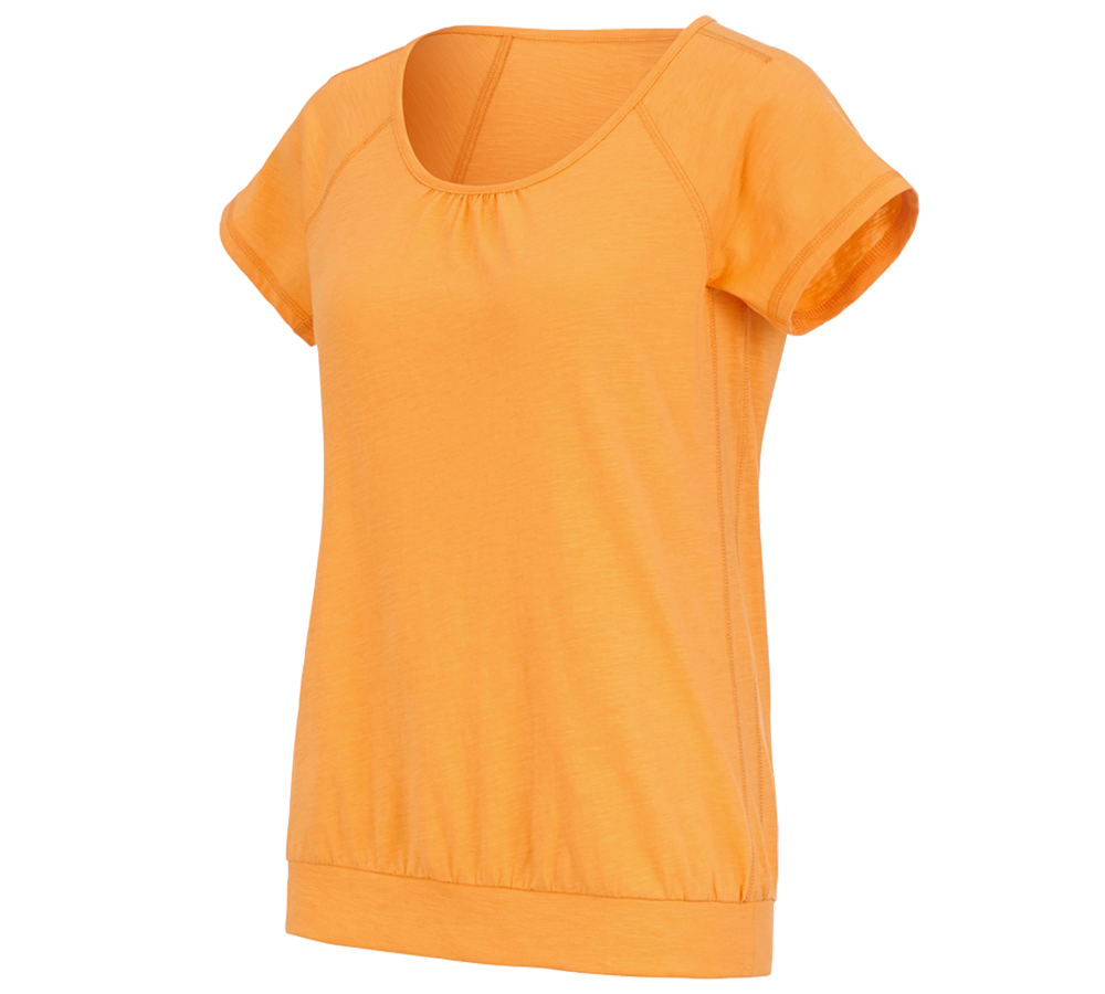 Shirts, Pullover & more: e.s. T-shirt cotton slub, ladies' + lightorange
