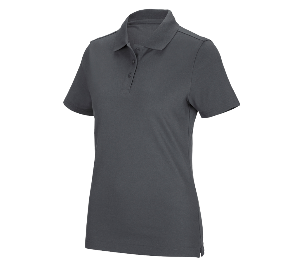 Gardening / Forestry / Farming: e.s. Functional polo shirt poly cotton, ladies' + anthracite